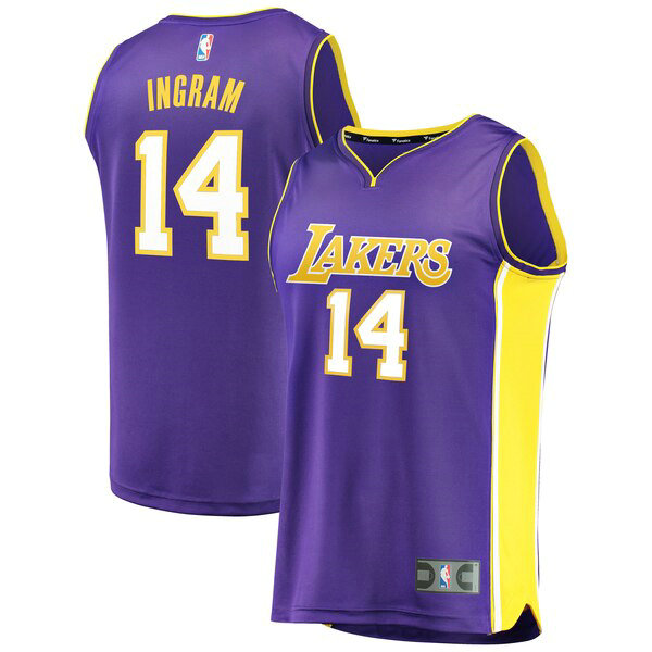 Maillot Los Angeles Lakers Homme Brandon Ingram 14 Statement Edition Pourpre